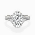 Split Shank Hidden Halo Engagement Ring - The Better Diamonds