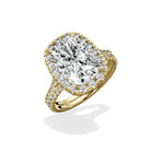 Split Shank Hidden Halo Engagement Ring - The Better Diamonds