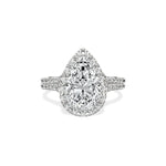 Split Shank Hidden Halo Engagement Ring - The Better Diamonds