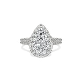 Split Shank Hidden Halo Engagement Ring - The Better Diamonds