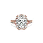 Split Shank Hidden Halo Engagement Ring - The Better Diamonds