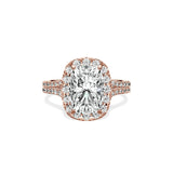 Split Shank Hidden Halo Engagement Ring - The Better Diamonds