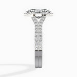 Split Shank Hidden Halo Engagement Ring - The Better Diamonds