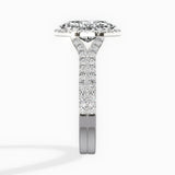 Split Shank Hidden Halo Engagement Ring - The Better Diamonds