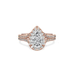 Split Shank Hidden Halo Engagement Ring - The Better Diamonds