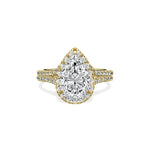 Split Shank Hidden Halo Engagement Ring - The Better Diamonds