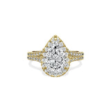 Split Shank Hidden Halo Engagement Ring - The Better Diamonds