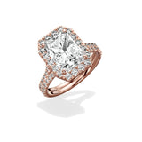 Split Shank Hidden Halo Engagement Ring - The Better Diamonds