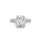 Split Shank Hidden Halo Engagement Ring - The Better Diamonds