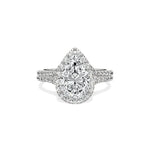 Split Shank Hidden Halo Engagement Ring - The Better Diamonds