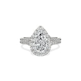 Split Shank Hidden Halo Engagement Ring - The Better Diamonds