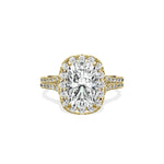 Split Shank Hidden Halo Engagement Ring - The Better Diamonds