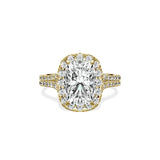 Split Shank Hidden Halo Engagement Ring - The Better Diamonds