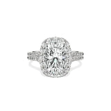 Split Shank Hidden Halo Engagement Ring - The Better Diamonds