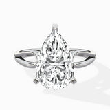 Split Shank Open Gallery Solitaire Ring Engagement Ring - The Better Diamonds