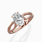 Split Shank Open Gallery Solitaire Ring Engagement Ring - The Better Diamonds