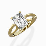 Split Shank Open Gallery Solitaire Ring Engagement Ring - The Better Diamonds