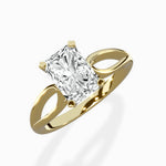 Split Shank Open Gallery Solitaire Ring Engagement Ring - The Better Diamonds