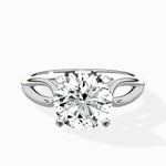 Split Shank Open Gallery Solitaire Ring Engagement Ring - The Better Diamonds