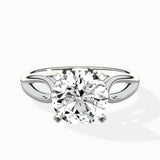 Split Shank Open Gallery Solitaire Ring Engagement Ring - The Better Diamonds