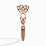 Split Shank Open Gallery Solitaire Ring Engagement Ring - The Better Diamonds