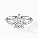 Split Shank Open Gallery Solitaire Ring Engagement Ring - The Better Diamonds