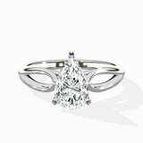 Split Shank Open Gallery Solitaire Ring Engagement Ring - The Better Diamonds