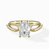 Split Shank Open Gallery Solitaire Ring Engagement Ring - The Better Diamonds