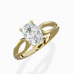Split Shank Open Gallery Solitaire Ring Engagement Ring - The Better Diamonds