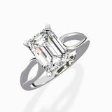 Split Shank Open Gallery Solitaire Ring Engagement Ring - The Better Diamonds