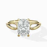 Split Shank Open Gallery Solitaire Ring Engagement Ring - The Better Diamonds