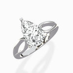 Split Shank Open Gallery Solitaire Ring Engagement Ring - The Better Diamonds
