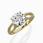 Split Shank Open Gallery Solitaire Ring Engagement Ring - The Better Diamonds