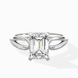 Split Shank Open Gallery Solitaire Ring Engagement Ring - The Better Diamonds