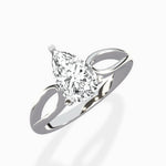 Split Shank Open Gallery Solitaire Ring Engagement Ring - The Better Diamonds