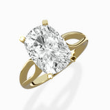 Split Shank Open Gallery Solitaire Ring Engagement Ring - The Better Diamonds