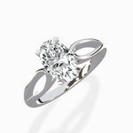 Split Shank Open Gallery Solitaire Ring Engagement Ring - The Better Diamonds
