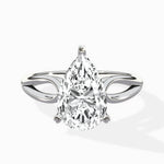 Split Shank Open Gallery Solitaire Ring Engagement Ring - The Better Diamonds
