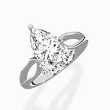 Split Shank Open Gallery Solitaire Ring Engagement Ring - The Better Diamonds