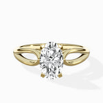 Split Shank Open Gallery Solitaire Ring Engagement Ring - The Better Diamonds