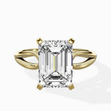 Split Shank Open Gallery Solitaire Ring Engagement Ring - The Better Diamonds