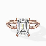 Split Shank Open Gallery Solitaire Ring Engagement Ring - The Better Diamonds