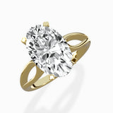 Split Shank Open Gallery Solitaire Ring Engagement Ring - The Better Diamonds