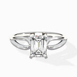 Split Shank Open Gallery Solitaire Ring Engagement Ring - The Better Diamonds