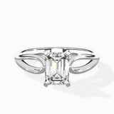 Split Shank Open Gallery Solitaire Ring Engagement Ring - The Better Diamonds
