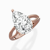 Split Shank Open Gallery Solitaire Ring Engagement Ring - The Better Diamonds