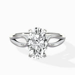 Split Shank Open Gallery Solitaire Ring Engagement Ring - The Better Diamonds