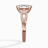 Split Shank Open Gallery Solitaire Ring Engagement Ring - The Better Diamonds