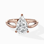 Split Shank Open Gallery Solitaire Ring Engagement Ring - The Better Diamonds
