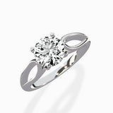 Split Shank Open Gallery Solitaire Ring Engagement Ring - The Better Diamonds